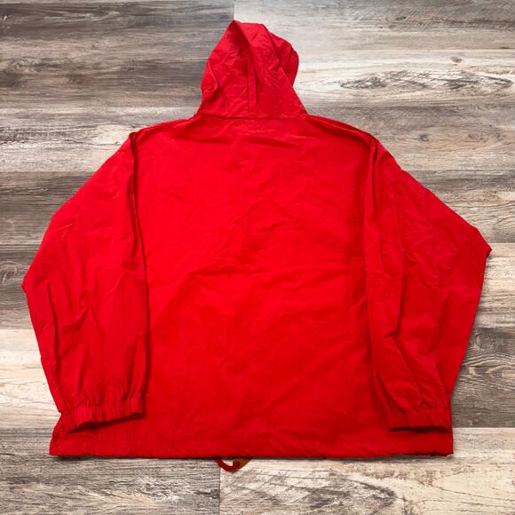Vintage 90s Marlboro Country Store Red Mens XL‎ Anorak Nylon Windbreaker Jacket - Picture 2 of 6